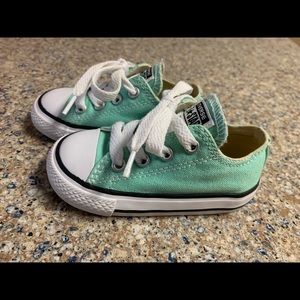Sea foam Green Toddler Converse